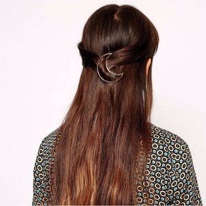  Large Moon Shaped Hair Clip